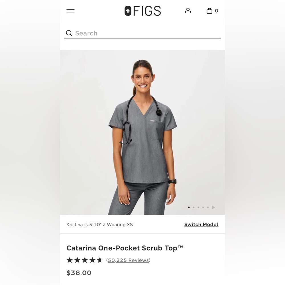 Figs Scrub Top - Picture 6 of 6